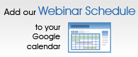 Webinar Calendar